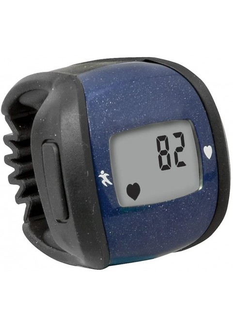 HealthSmart Sports Pulse Ring Heart Rate Monitor, Stopwatch and Clock, Includes Lanyard, Blue