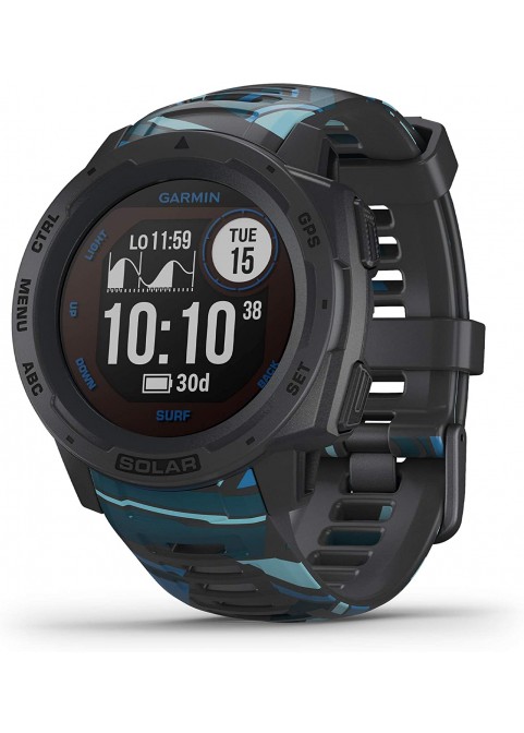 Garmin 010-02064-00 Instinct, Rugged Outdoor Watch with GPS, Features Glonass and Galileo, Heart Rate Monitoring and 3-Axis Compass, Graphite